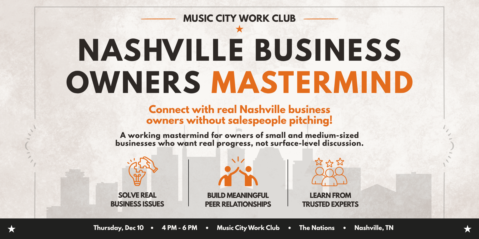 Nashville Business Owners Mastermind