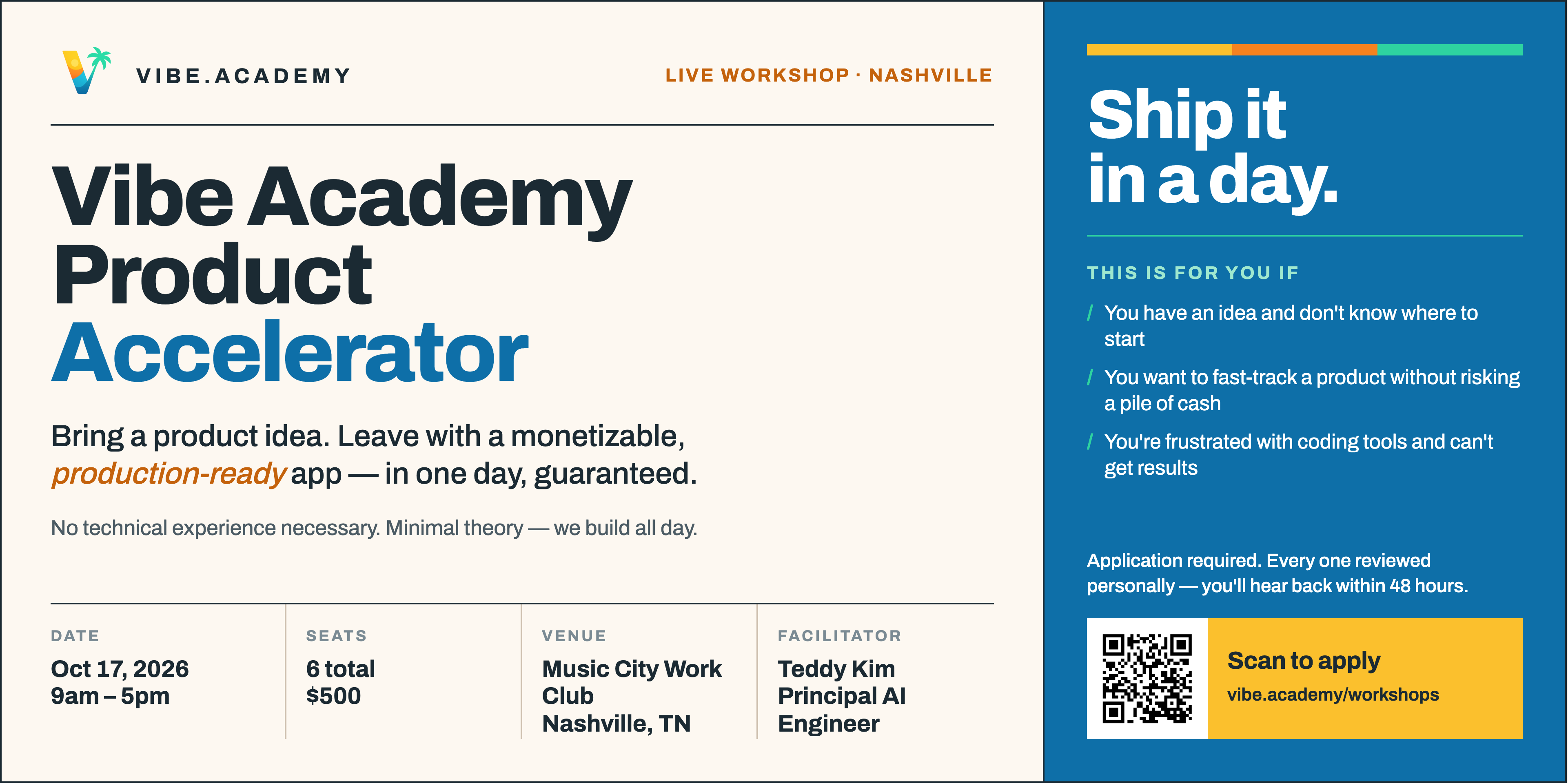 Vibe Academy Product Accelerator