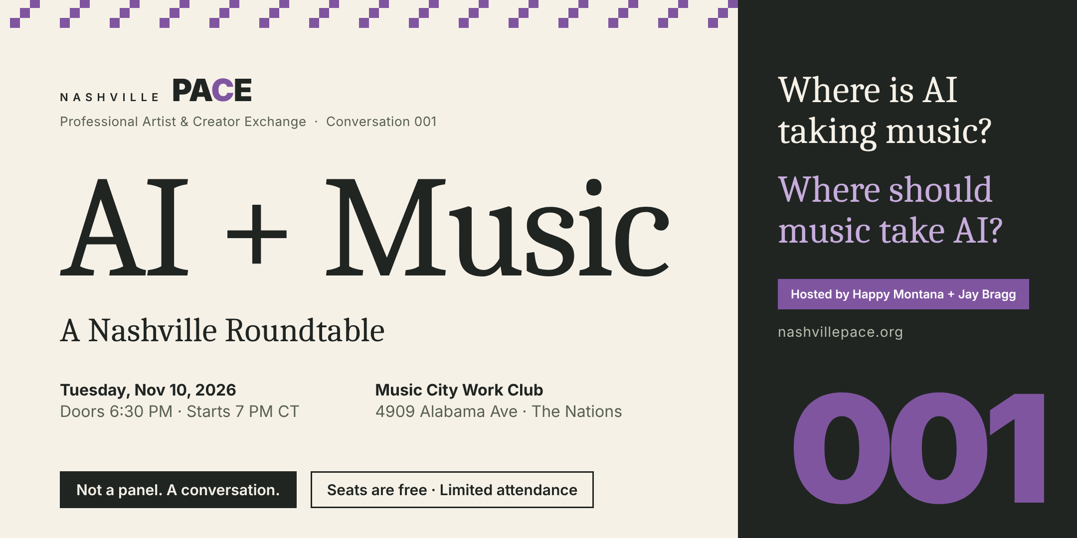 PACE 001: AI + Music — A Nashville Roundtable